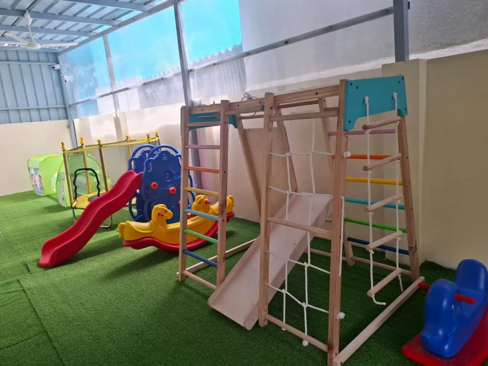 Climb & slide at Springfield Play School